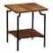 Household Essentials Crown 22" 2-Tier Square Side End Table